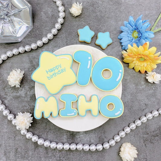 2色選べるツインカラーアイシングクッキーセット(星)