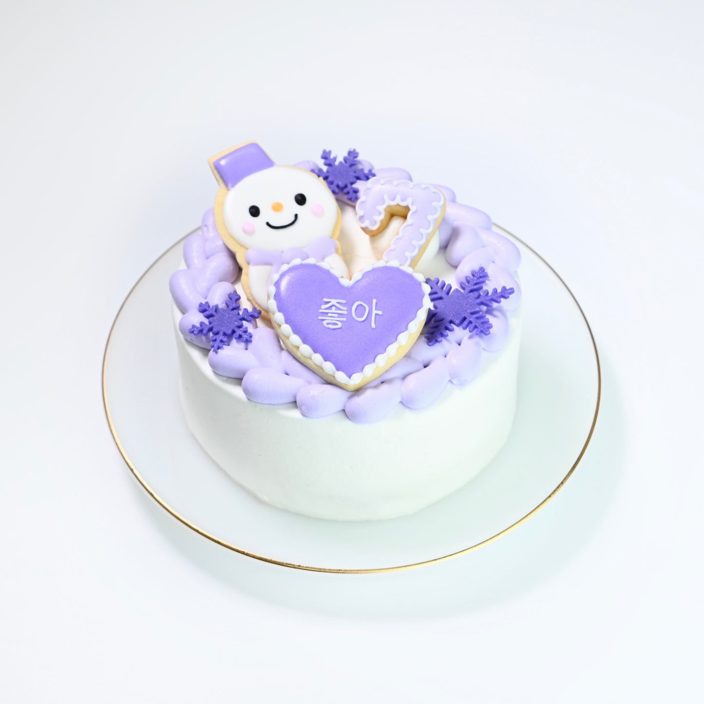 スノーマンケーキ