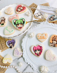 ハート型イラストアイシングクッキーセット