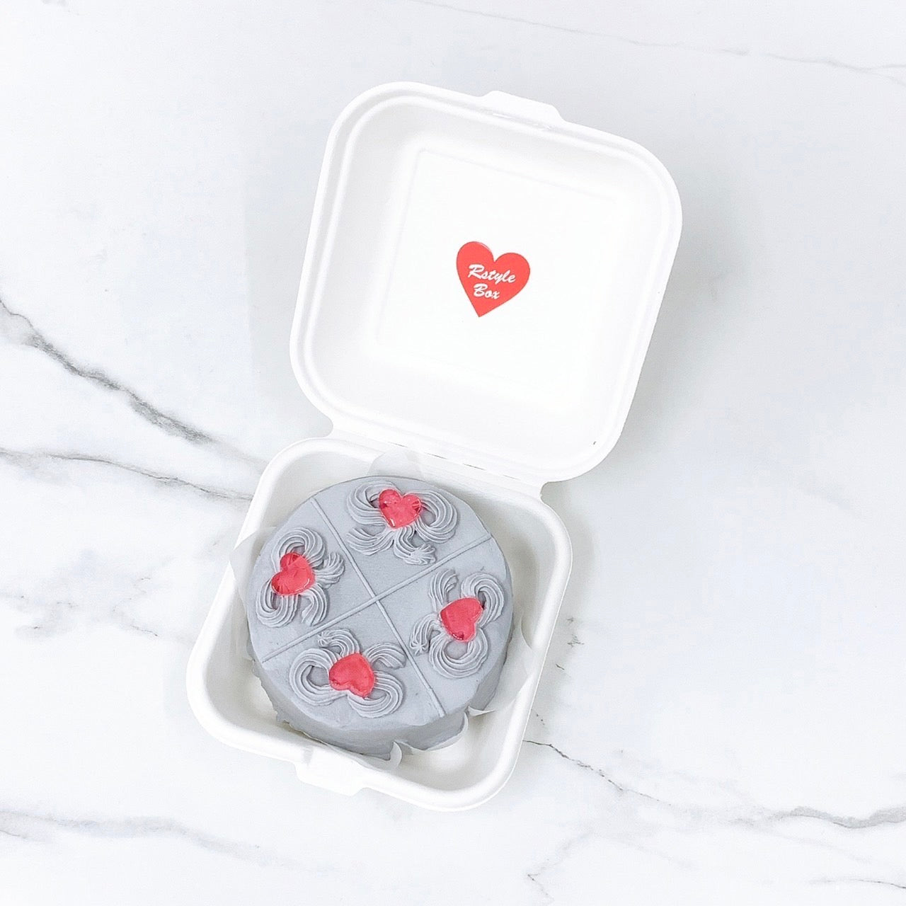 ゼリーリボンランチボックスケーキ