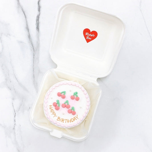 さくらんぼデザインランチボックスケーキ