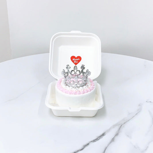 ティアラ付きランチボックスケーキ