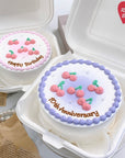 さくらんぼデザインランチボックスケーキ