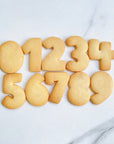 プレーン数字クッキー