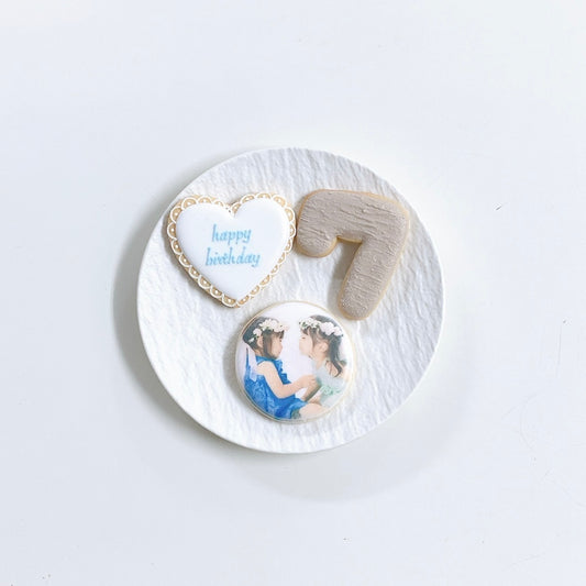 くすみカラープリントクッキーセット