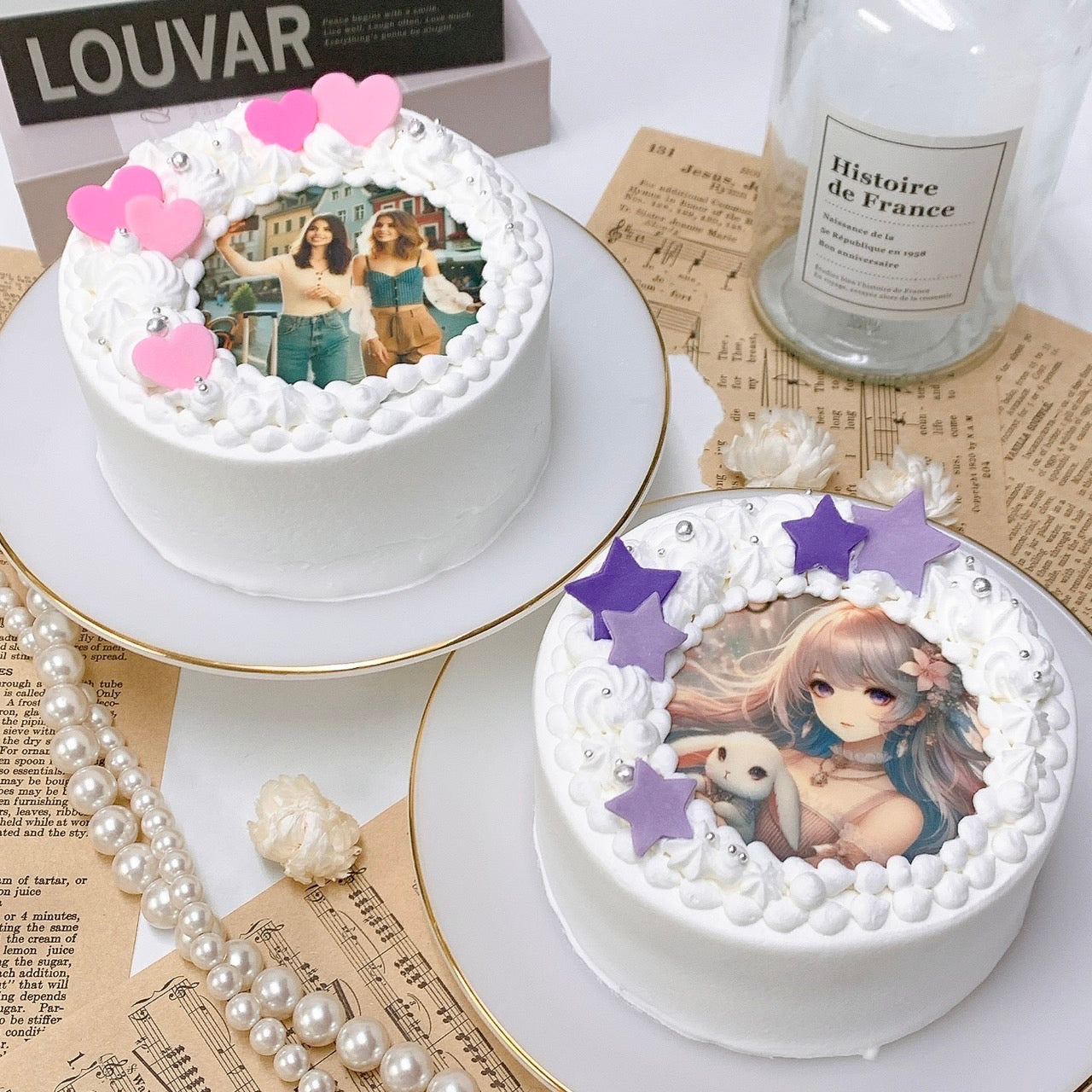 MOON写真ケーキ