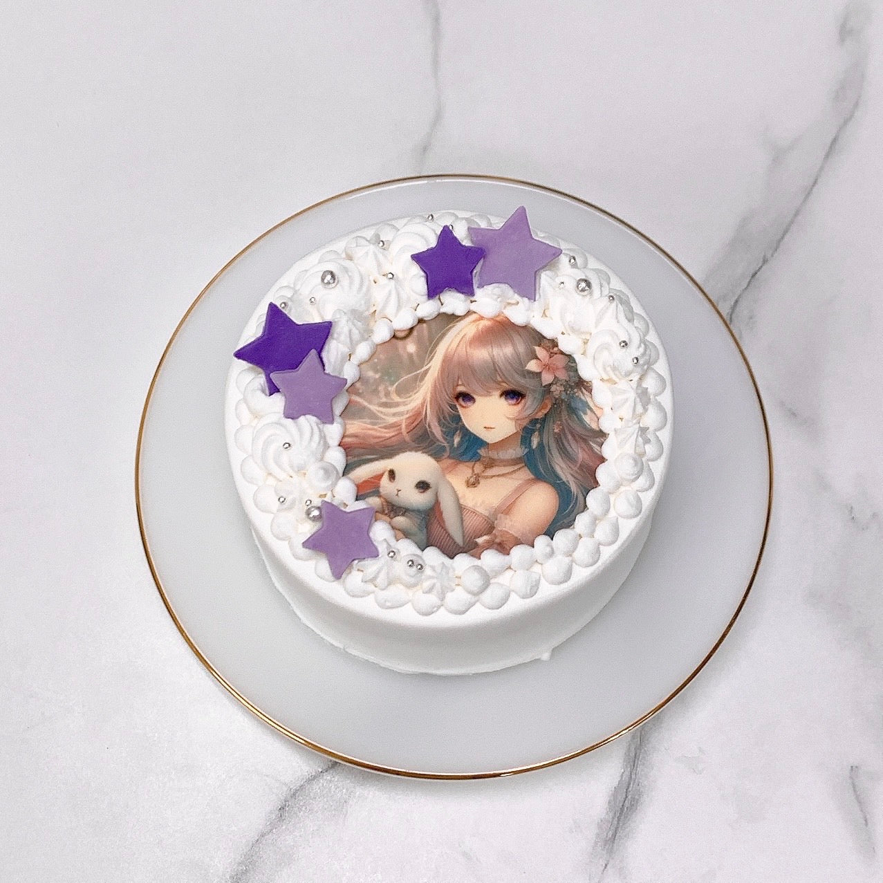 MOON写真ケーキ
