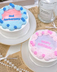 \ 全9色から2色選べる♪/パステルグラデーションローズセンイルケーキ