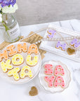 モコフワハートフリルアルファベットクッキー