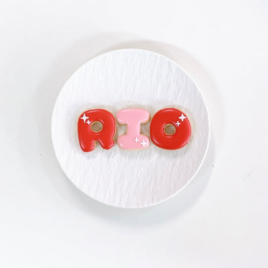 キラキラアルファベットアイシングクッキー