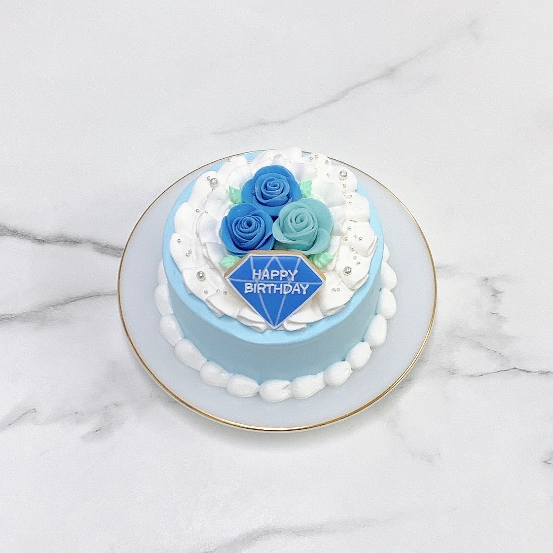 ダイヤプレート&薔薇ケーキ