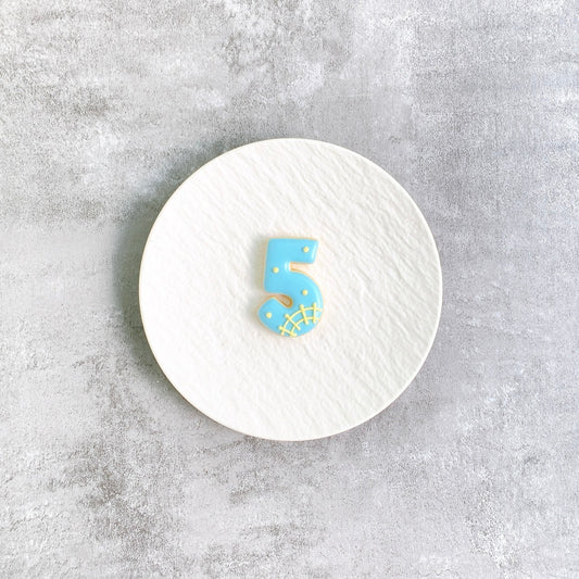 レース風数字アイシングクッキー