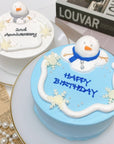 とろける雪だるまケーキ