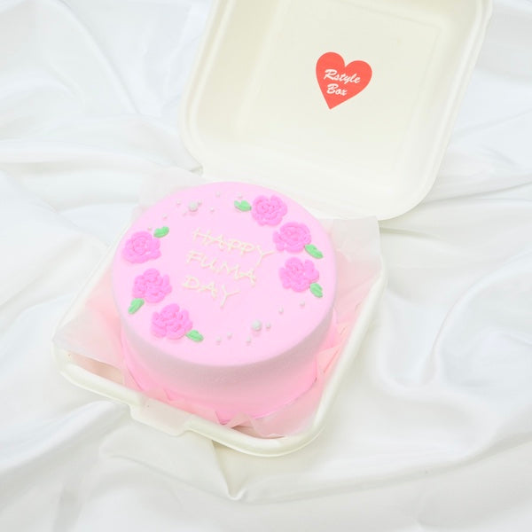 薔薇デザインランチボックスケーキ