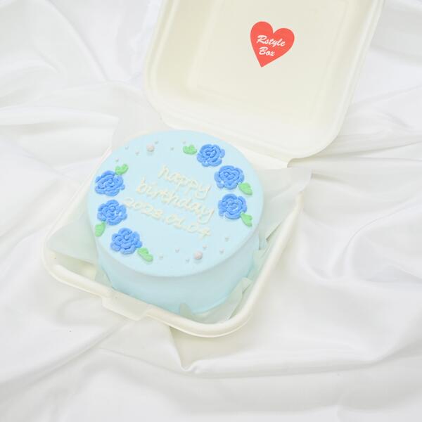 薔薇デザインランチボックスケーキ