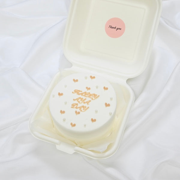 パールプチハートランチボックスケーキ