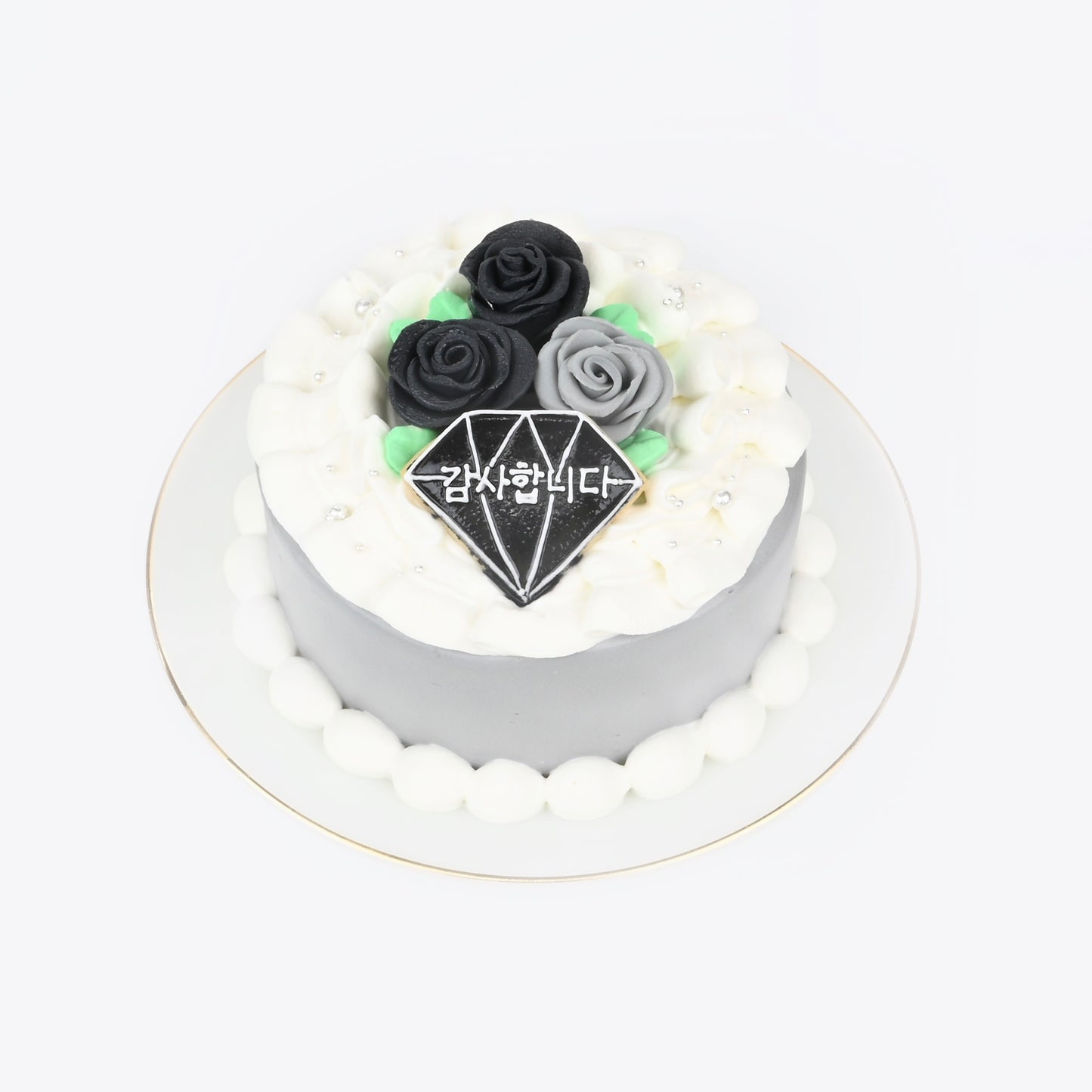 ダイヤプレート&薔薇ケーキ