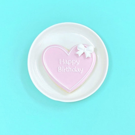 リボン付き!ハート型プレートクッキー