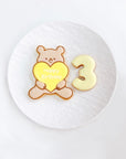 モコモコくまちゃんプレート&数字クッキーセット