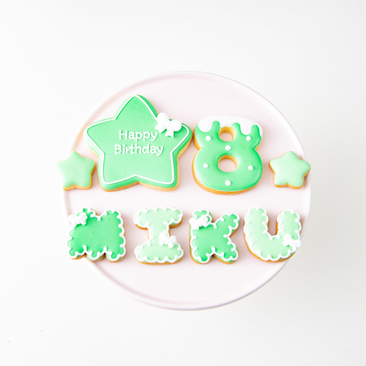 リボン付き星アイシングクッキーセット