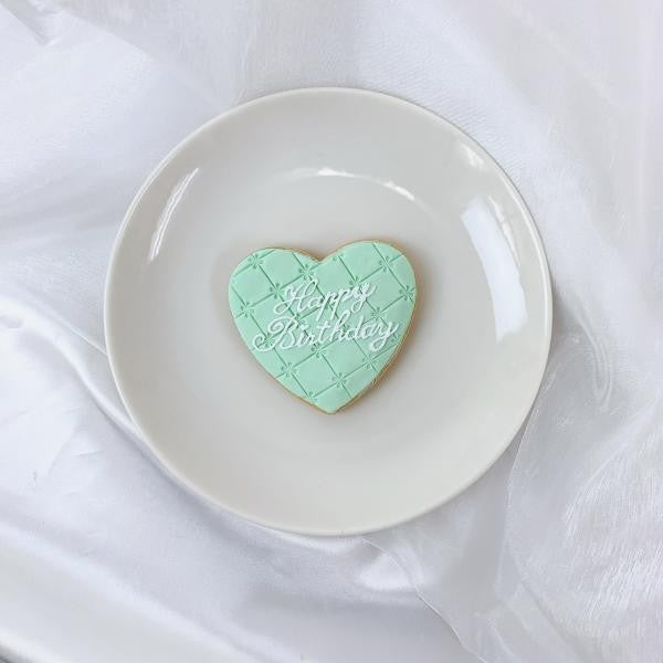 キルティング風バースデープレートクッキー