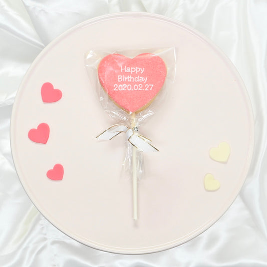 ハートプレートロリポップクッキー