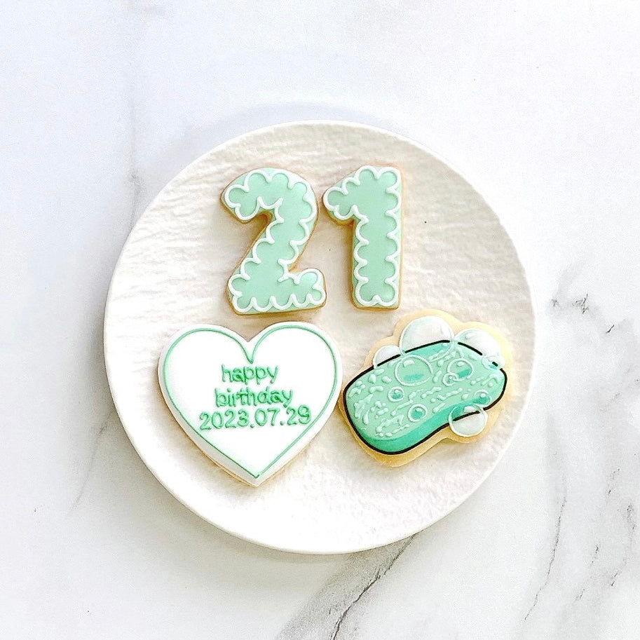 〈 緑推しさんへ❤︎ 〉絵文字アイシングクッキーセット