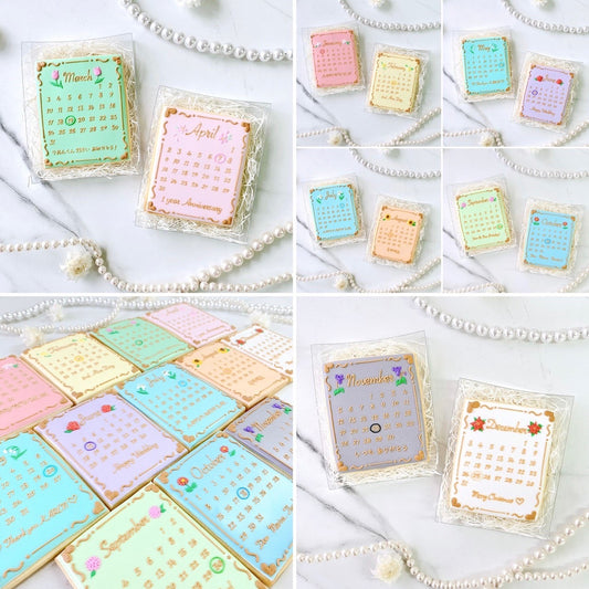 バースデーフラワーカレンダークッキー