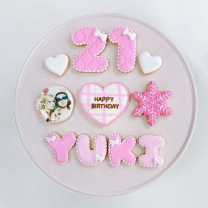 キルティングとチェックがかわいい♪ 豪華な推し活クッキーセット