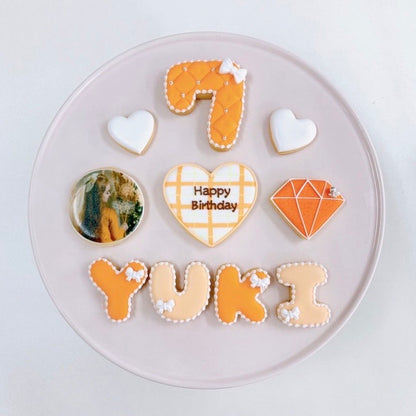 キルティングとチェックがかわいい♪ 豪華な推し活クッキーセット