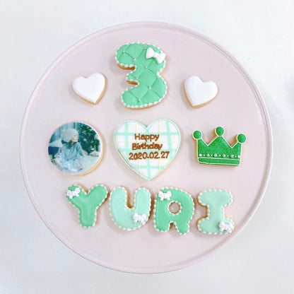 キルティングとチェックがかわいい♪ 豪華な推し活クッキーセット