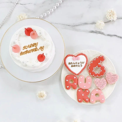 ハートフリルアイシングクッキーセット