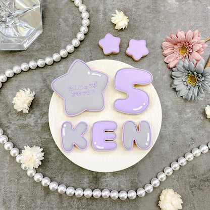 2色選べるツインカラーアイシングクッキーセット（星）