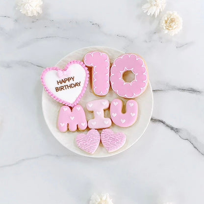 ハートフリルアイシングクッキーセット