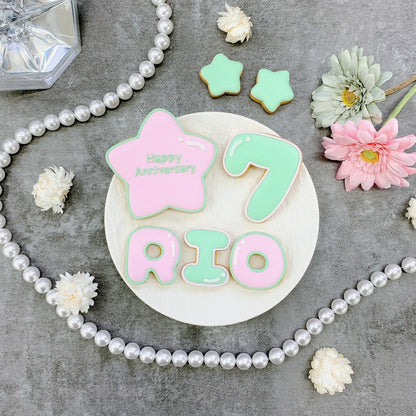 2色選べるツインカラーアイシングクッキーセット（星）