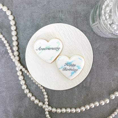 大理石デザインプレートクッキー