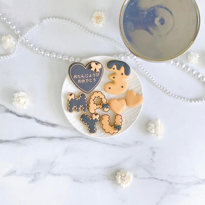 ダークカラーアイシングクッキーセット