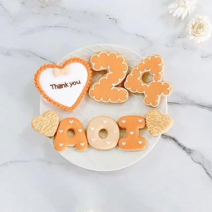 ハートフリルアイシングクッキーセット