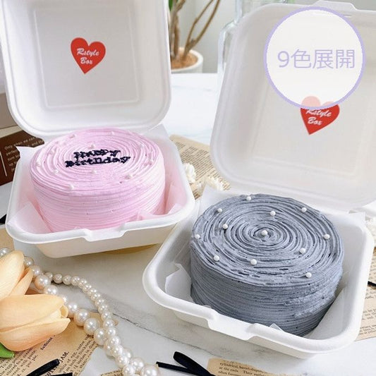 【カラバリ9色】ランチボックス入りぐるぐるクリームケーキ