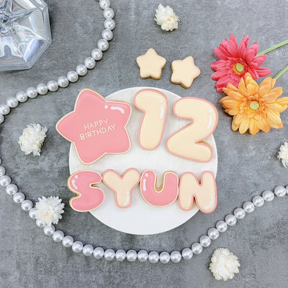 2色選べるツインカラーアイシングクッキーセット（星）