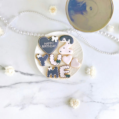 ダークカラーアイシングクッキーセット