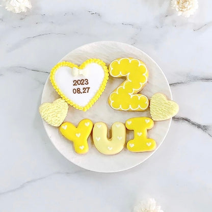 ハートフリルアイシングクッキーセット