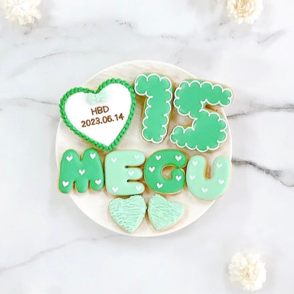 ハートフリルアイシングクッキーセット