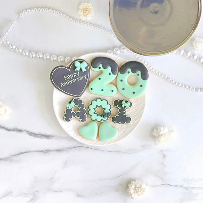 ダークカラーアイシングクッキーセット