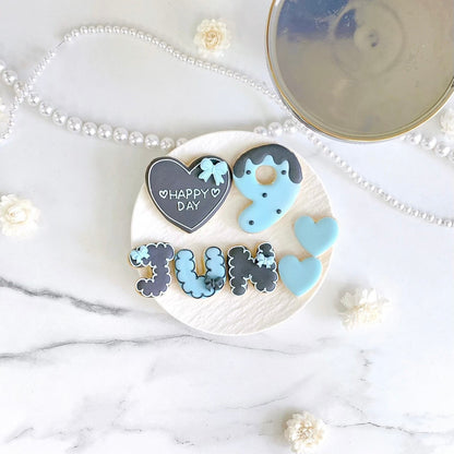 ダークカラーアイシングクッキーセット