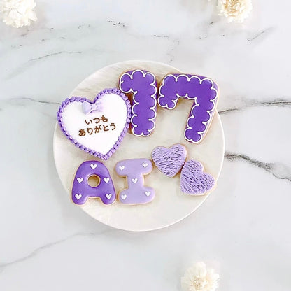 ハートフリルアイシングクッキーセット