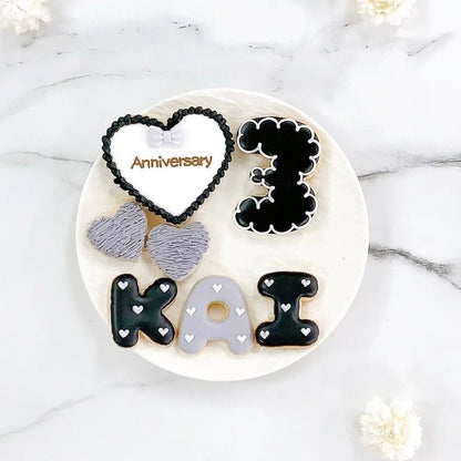 ハートフリルアイシングクッキーセット