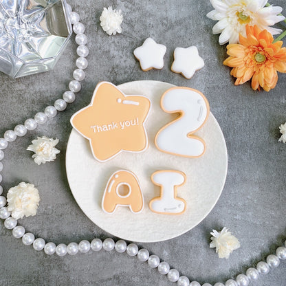 2色選べるツインカラーアイシングクッキーセット（星）