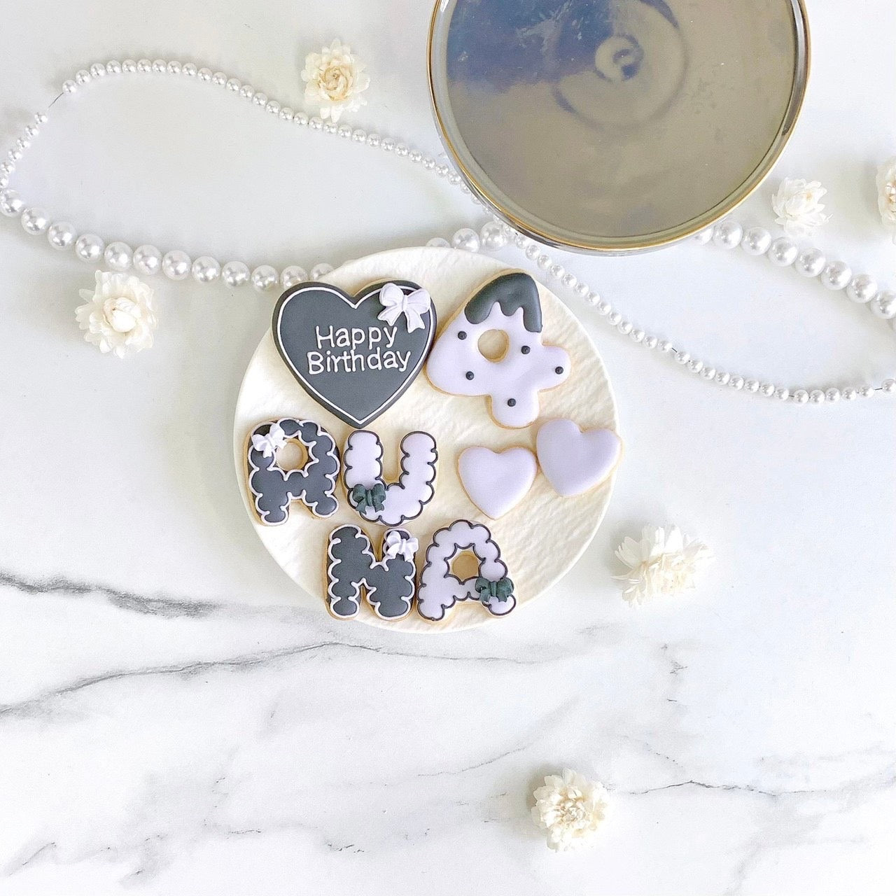 ダークカラーアイシングクッキーセット