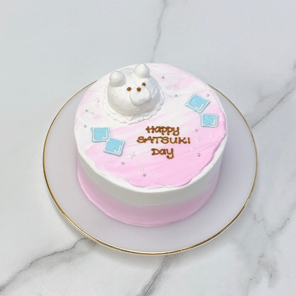 くまちゃんアイス クリームソーダ風センイルケーキ